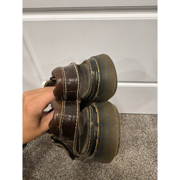 Vintage Y2K Doc Marten Chunky Brown Sandals Size 7 (39) - Picture 4 of 6